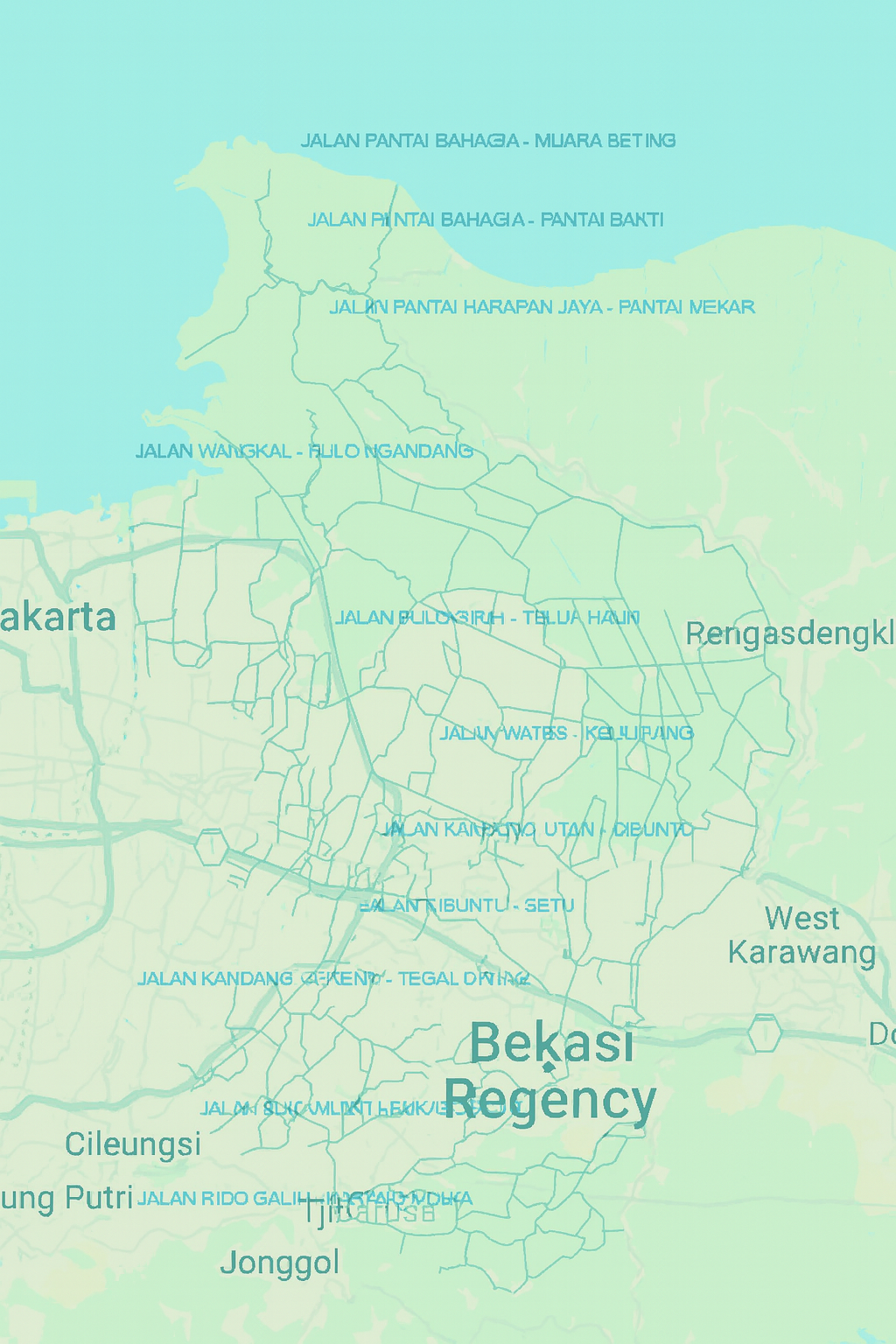 Peta ruas jalan kabupaten